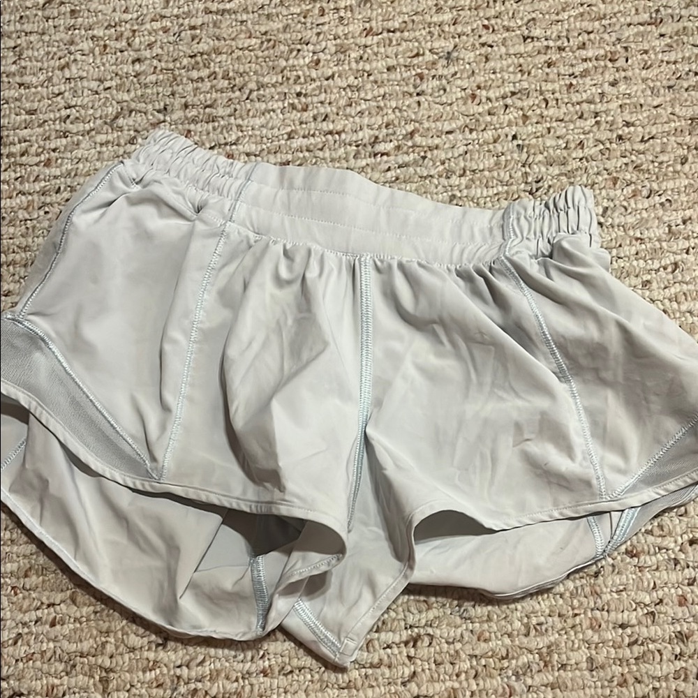 Lululemon and ice blue hotty hot 2.5 inch shorts